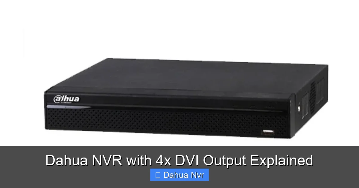 Featured image for Dahua NVR with 4x DVI Output Explained