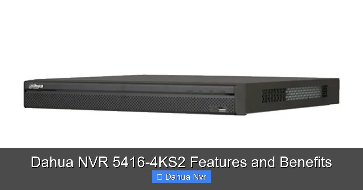 Featured image for Dahua NVR 5416-4KS2 Features and Benefits