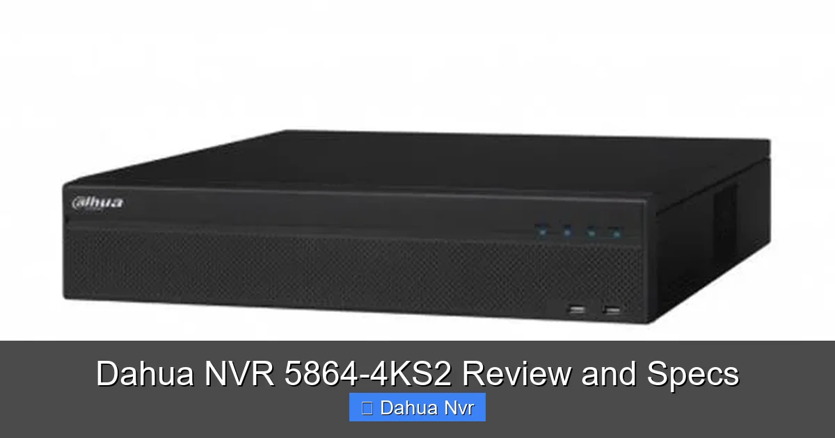 Featured image for Dahua NVR 5864-4KS2 Review and Specs
