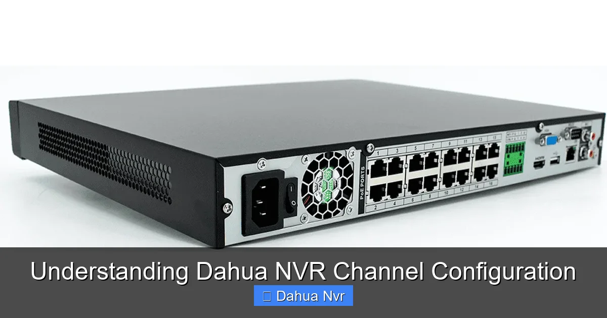 Featured image for Understanding Dahua NVR Channel Configuration