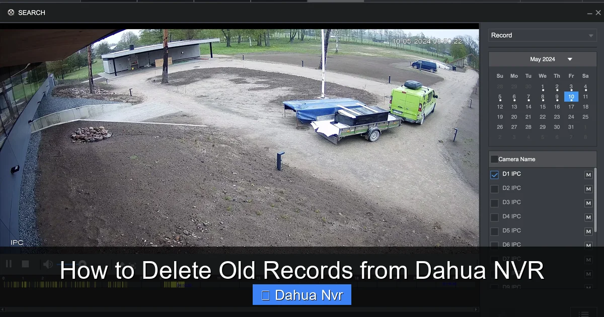 Featured image for How to Delete Old Records from Dahua NVR