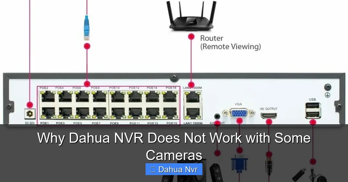 Featured image for Why Dahua NVR Does Not Work with Some Cameras