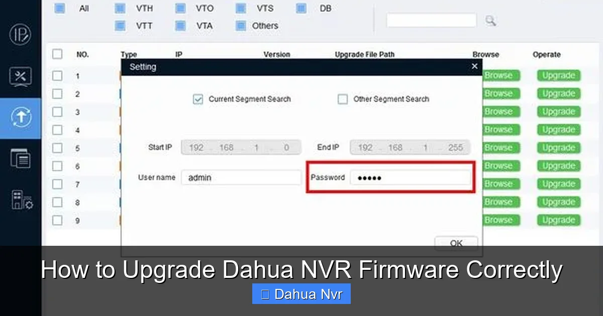 Featured image for How to Upgrade Dahua NVR Firmware Correctly