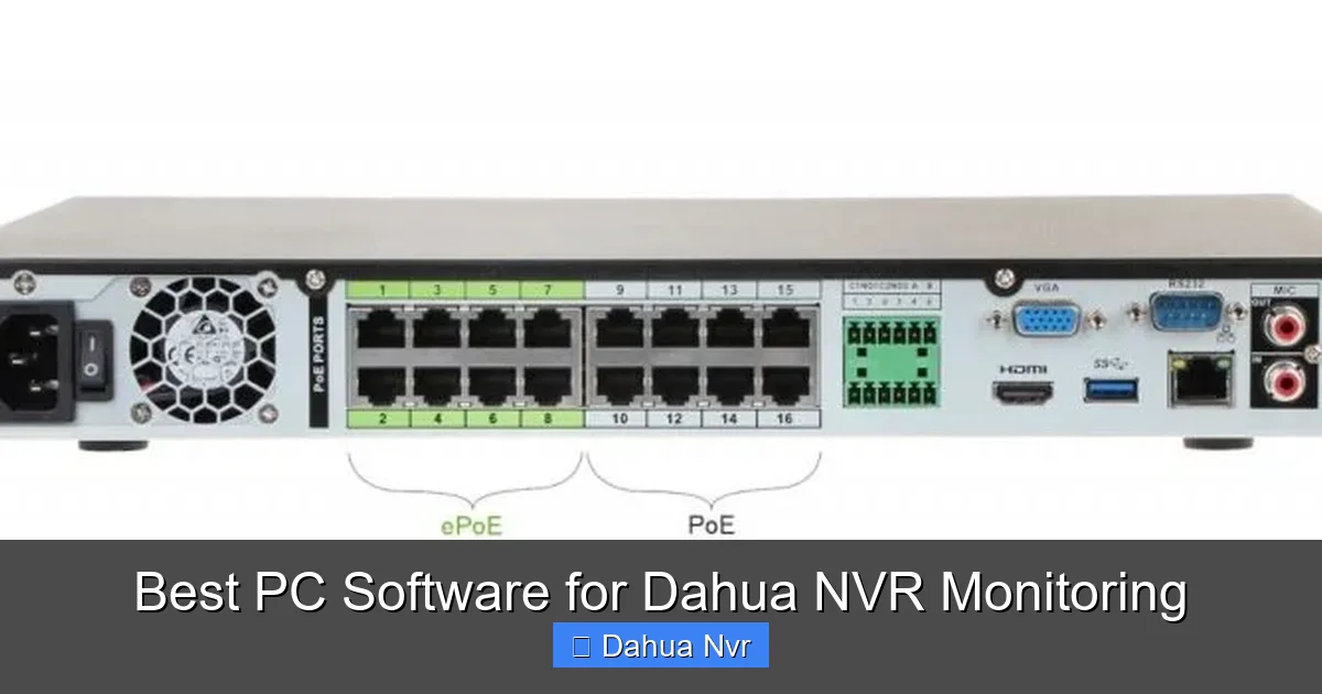 Featured image for Best PC Software for Dahua NVR Monitoring