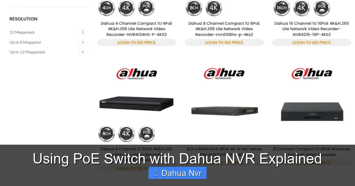 Featured image for Using PoE Switch with Dahua NVR Explained