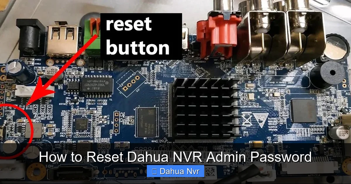 Featured image for How to Reset Dahua NVR Admin Password