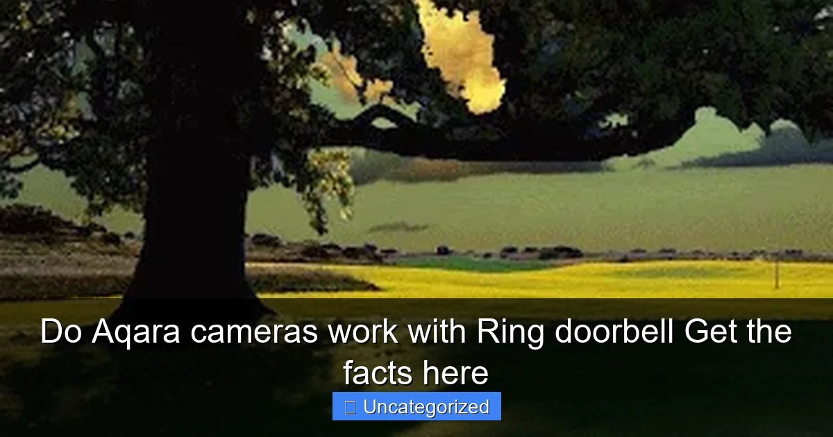 Do Aqara cameras work with Ring doorbell Get the facts here