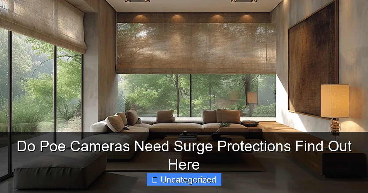Do Poe Cameras Need Surge Protections Find Out Here