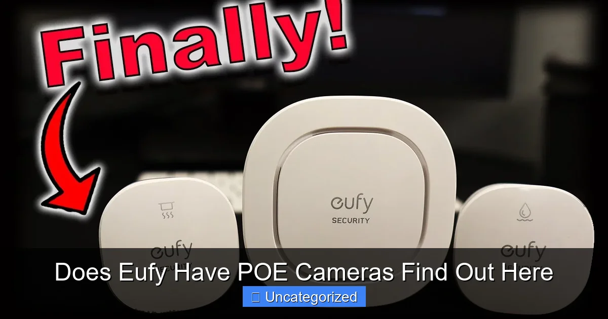 Does Eufy Have POE Cameras Find Out Here