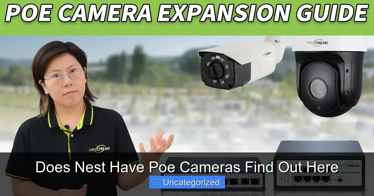Does Nest Have Poe Cameras Find Out Here