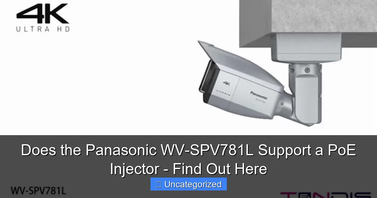 Does the Panasonic WV-SPV781L Support a PoE Injector - Find Out Here