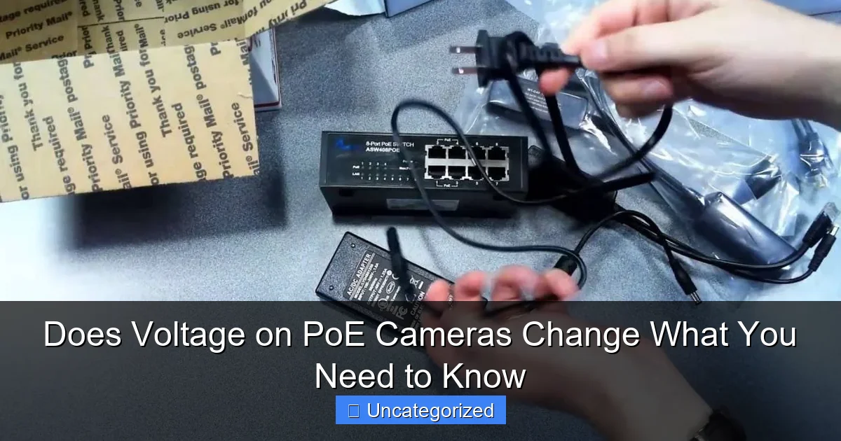 Does Voltage on PoE Cameras Change What You Need to Know