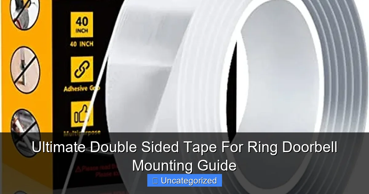 Ultimate Double Sided Tape For Ring Doorbell Mounting Guide