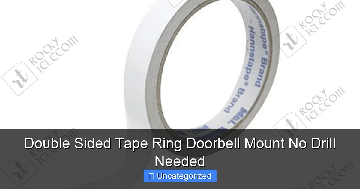 Double Sided Tape Ring Doorbell Mount No Drill Needed