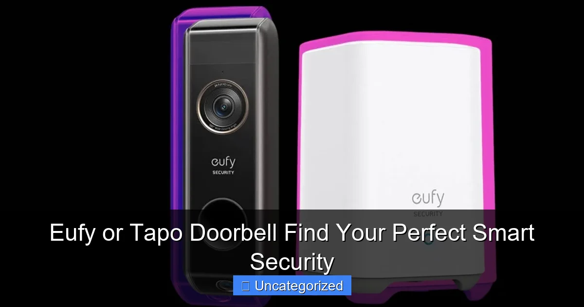 Eufy or Tapo Doorbell Find Your Perfect Smart Security