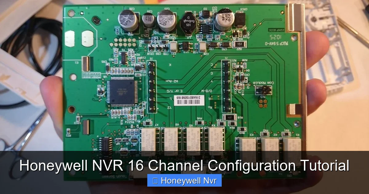 Featured image for Honeywell NVR 16 Channel Configuration Tutorial