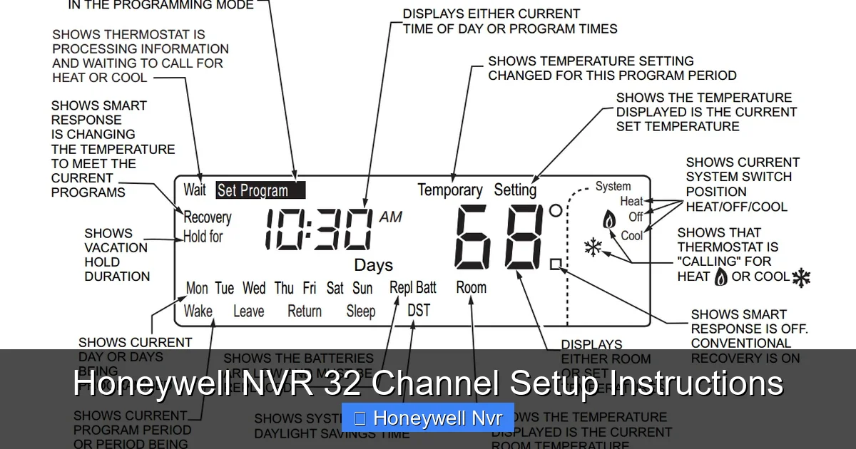 Featured image for Honeywell NVR 32 Channel Setup Instructions