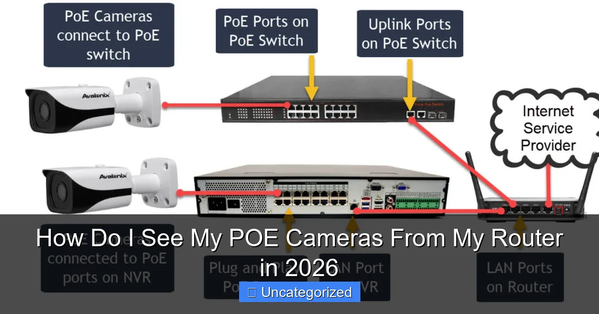 How Do I See My POE Cameras From My Router in 2026