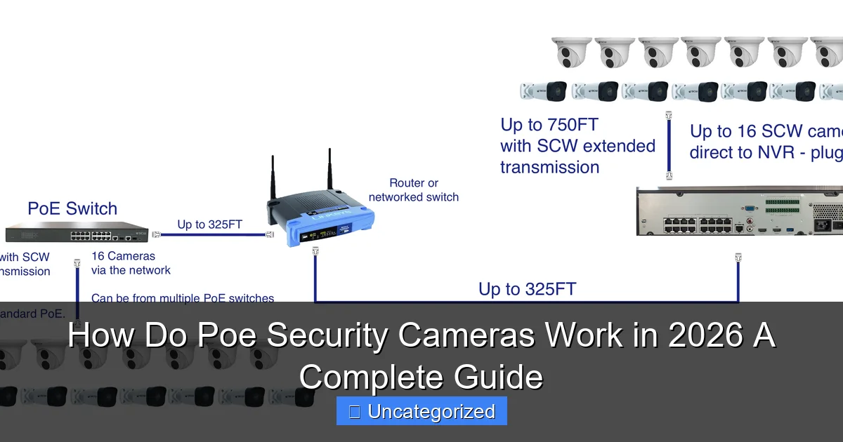 How Do Poe Security Cameras Work in 2026 A Complete Guide