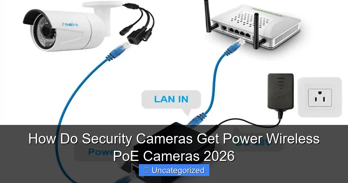 How Do Security Cameras Get Power Wireless PoE Cameras 2026