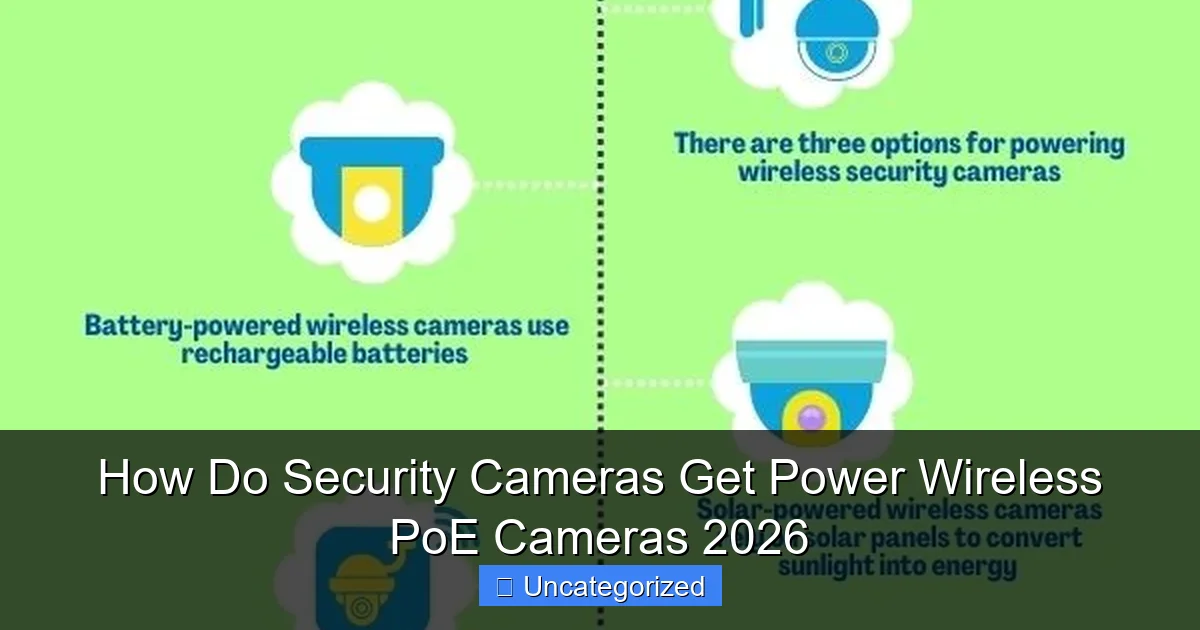 How Do Security Cameras Get Power Wireless PoE Cameras 2026