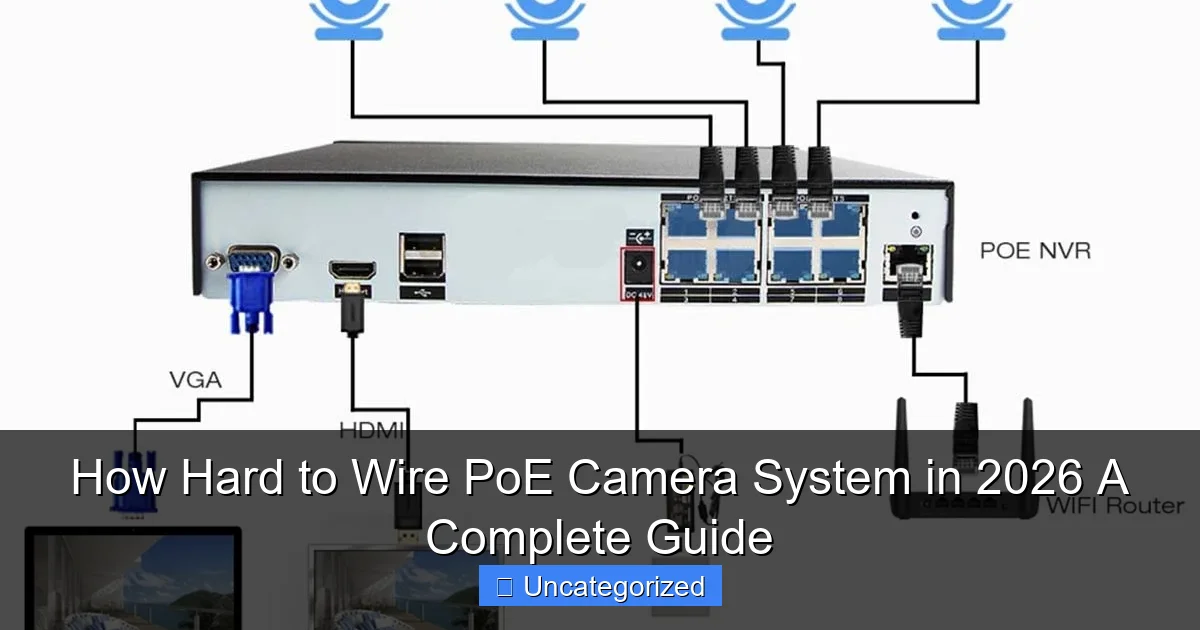 How Hard to Wire PoE Camera System in 2026 A Complete Guide