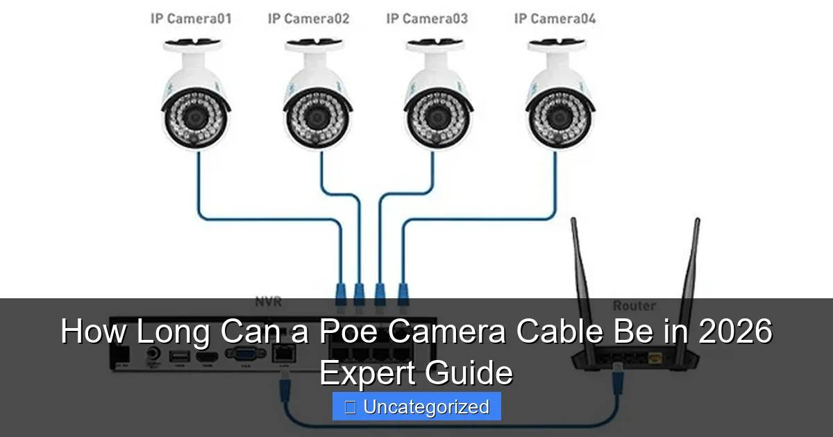 How Long Can a Poe Camera Cable Be in 2026 Expert Guide