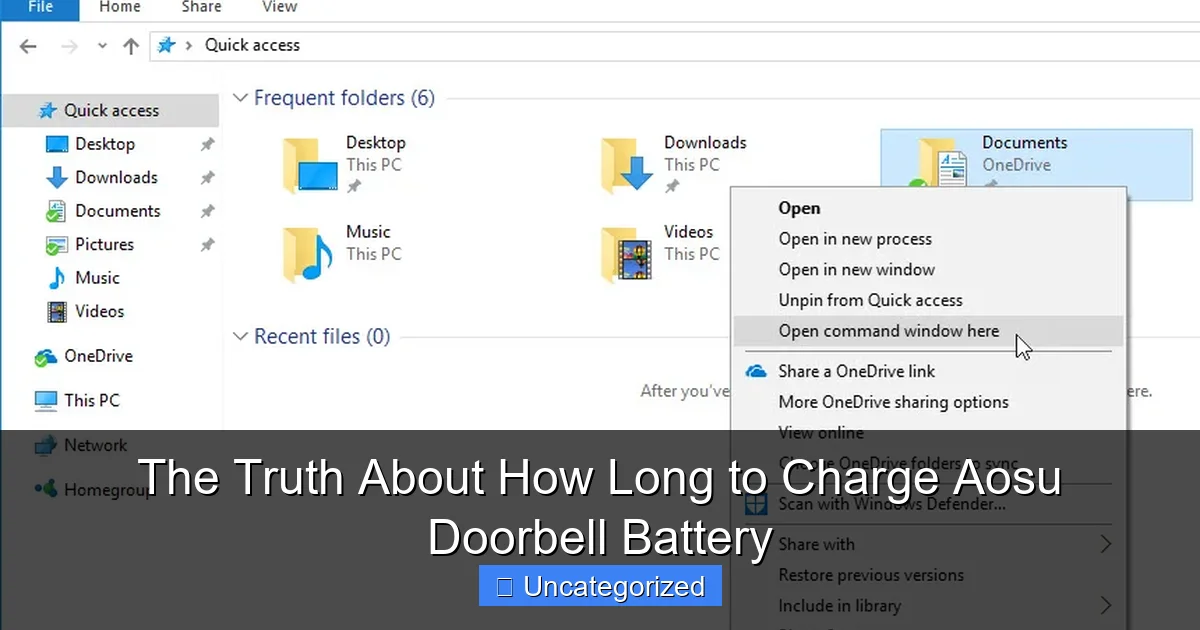 The Truth About How Long to Charge Aosu Doorbell Battery