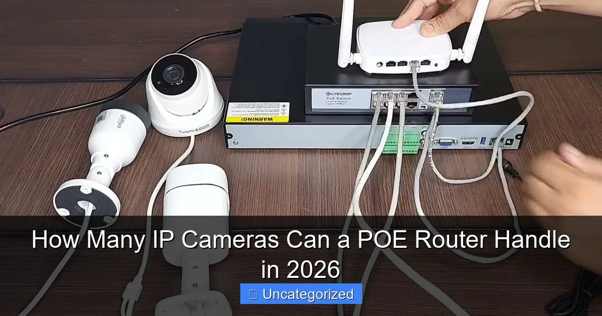 How Many IP Cameras Can a POE Router Handle in 2026