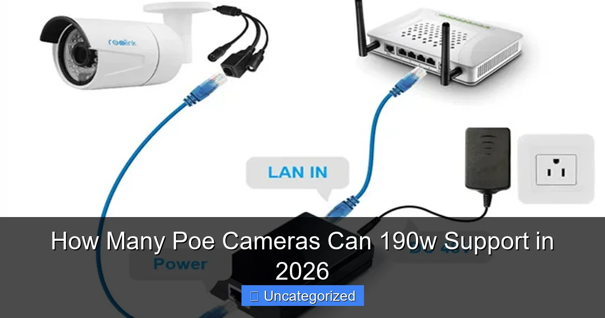 How Many Poe Cameras Can 190w Support in 2026