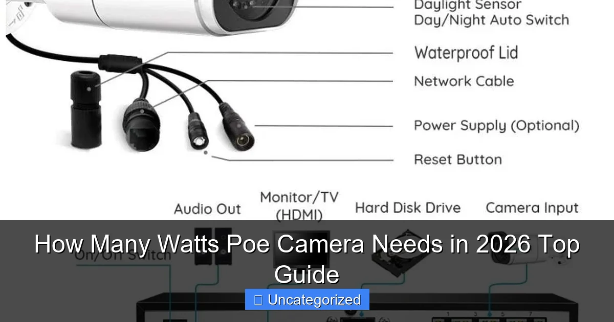 How Many Watts Poe Camera Needs in 2026 Top Guide