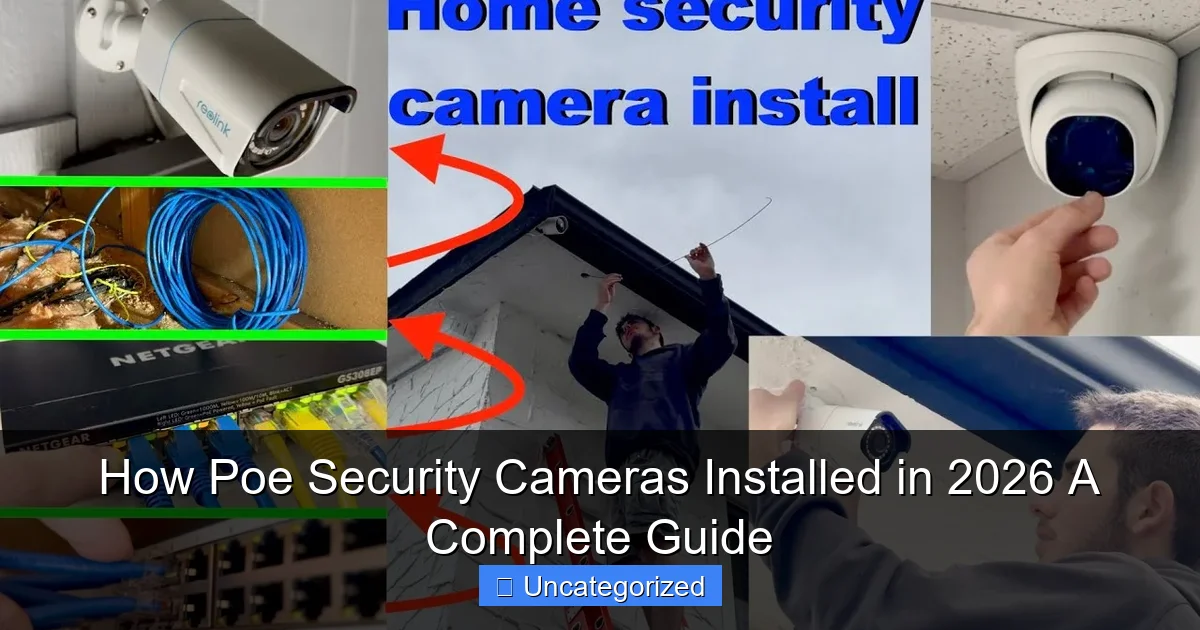 How Poe Security Cameras Installed in 2026 A Complete Guide