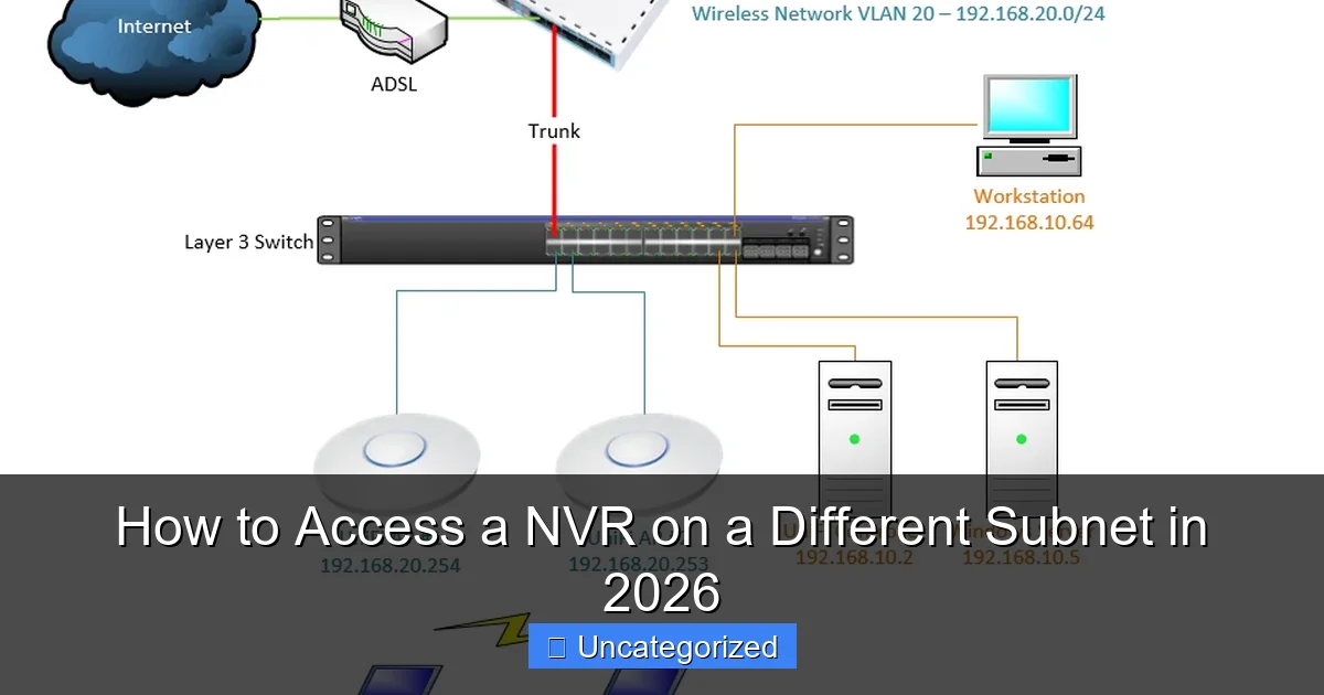 How to Access a NVR on a Different Subnet in 2026