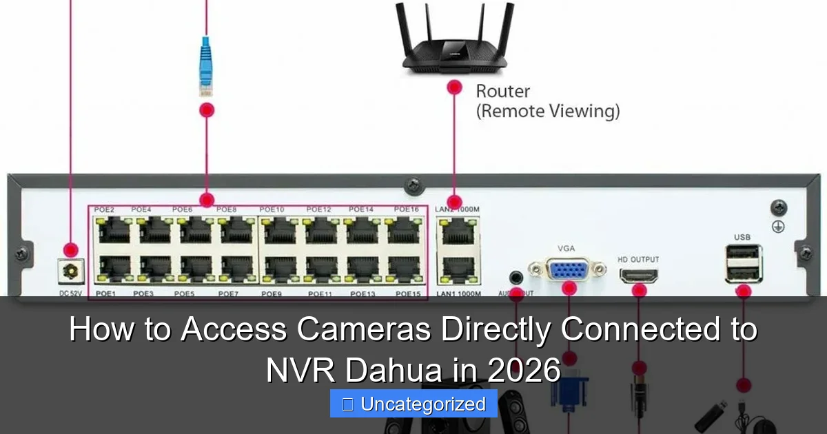 How to Access Cameras Directly Connected to NVR Dahua in 2026