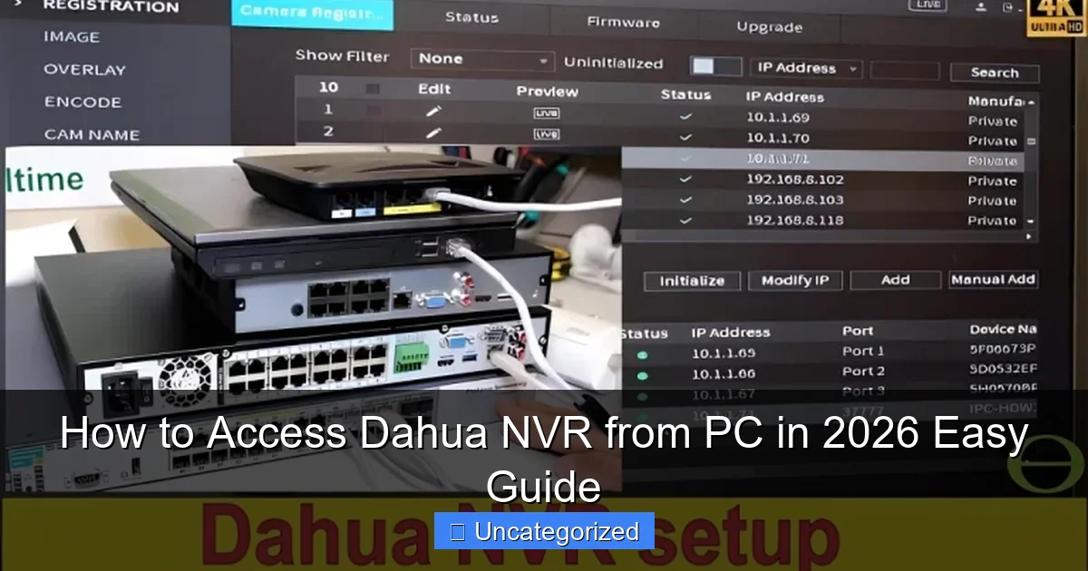 How to Access Dahua NVR from PC in 2026 Easy Guide
