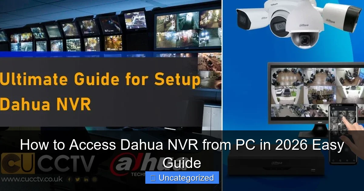 How to Access Dahua NVR from PC in 2026 Easy Guide