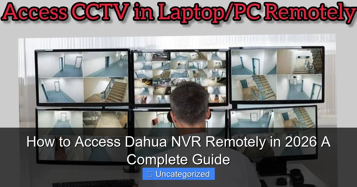 How to Access Dahua NVR Remotely in 2026 A Complete Guide