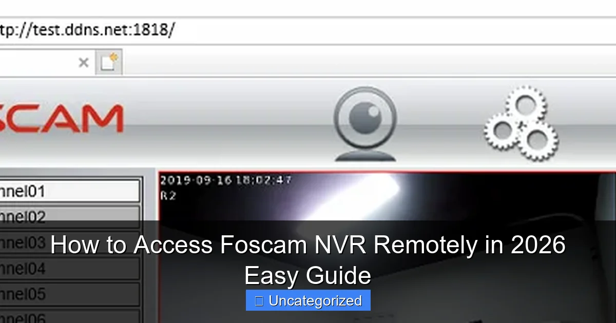 How to Access Foscam NVR Remotely in 2026 Easy Guide