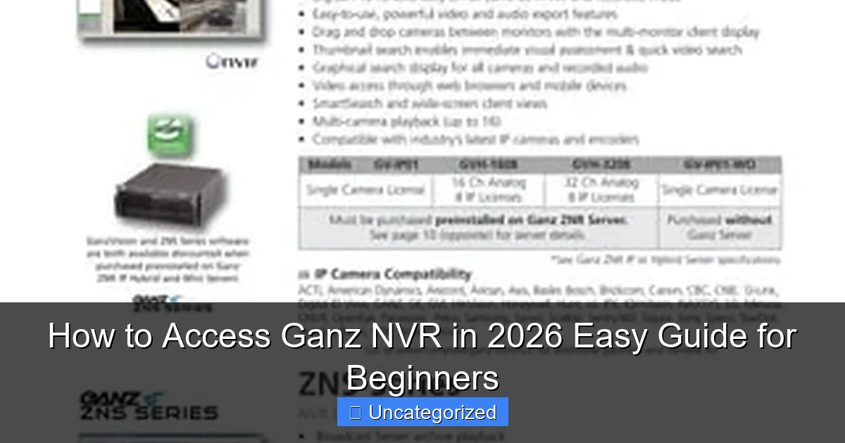 How to Access Ganz NVR in 2026 Easy Guide for Beginners