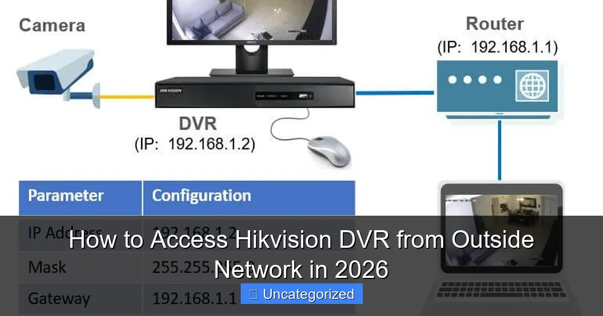 How to Access Hikvision DVR from Outside Network in 2026