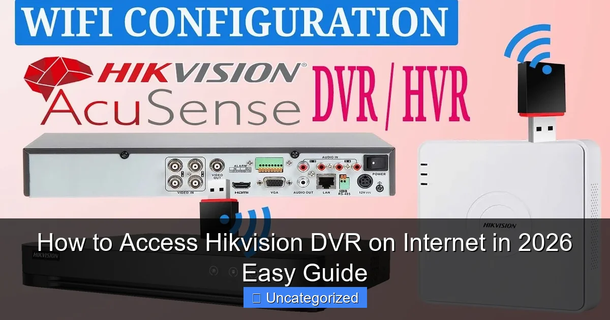 How to Access Hikvision DVR on Internet in 2026 Easy Guide