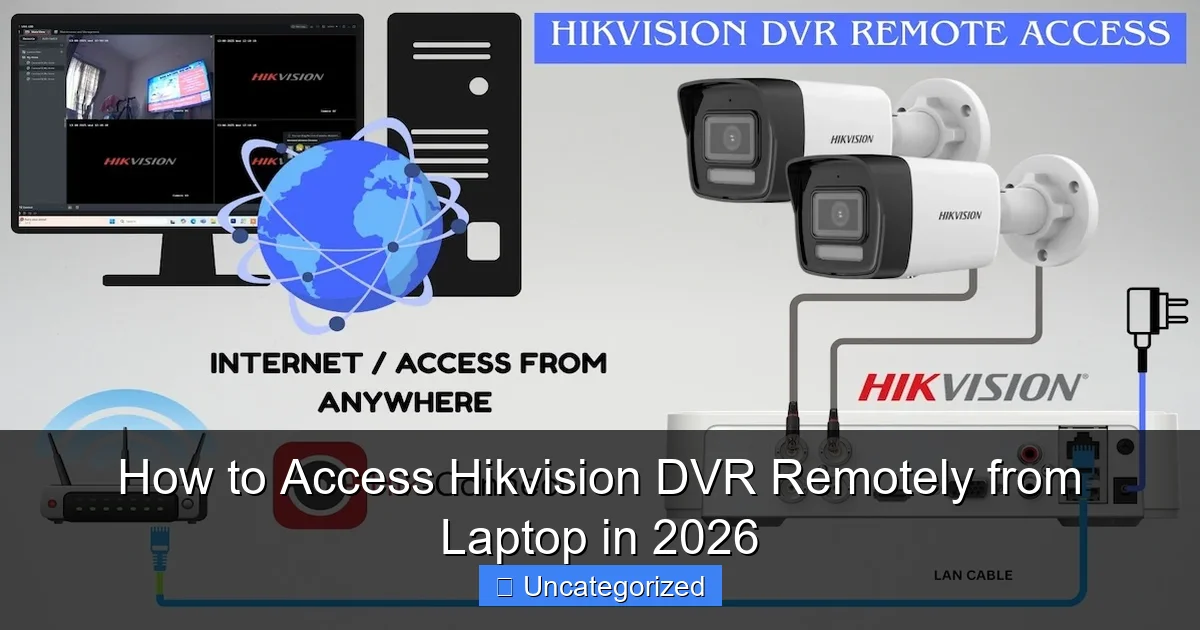 How to Access Hikvision DVR Remotely from Laptop in 2026