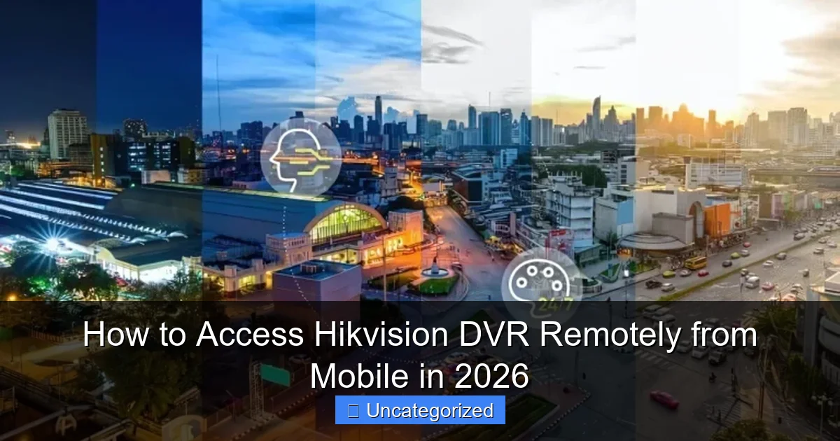 How to Access Hikvision DVR Remotely from Mobile in 2026