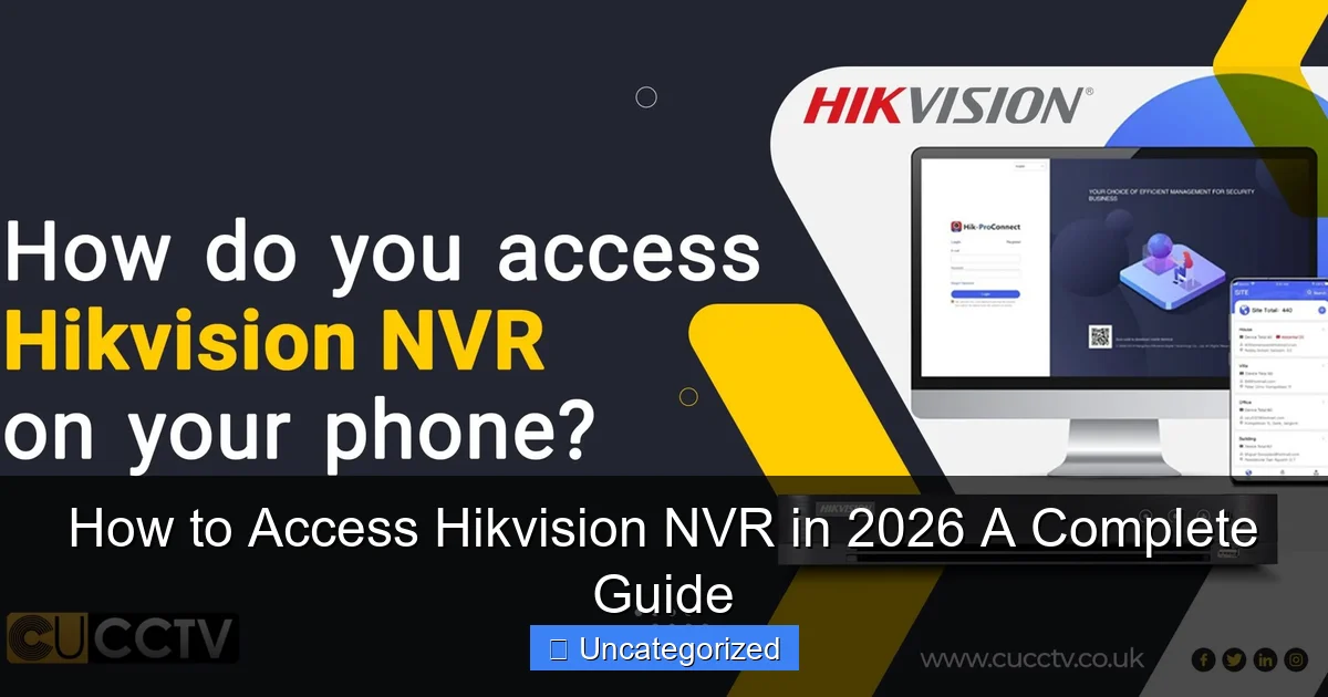 How to Access Hikvision NVR in 2026 A Complete Guide