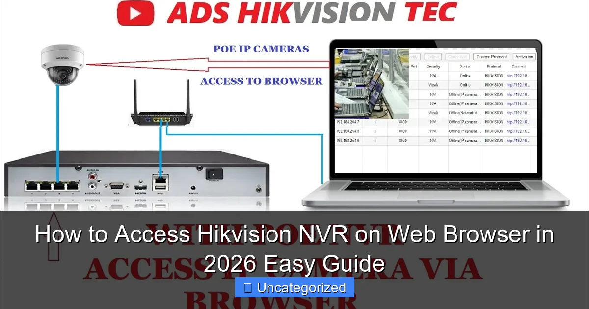 How to Access Hikvision NVR on Web Browser in 2026 Easy Guide
