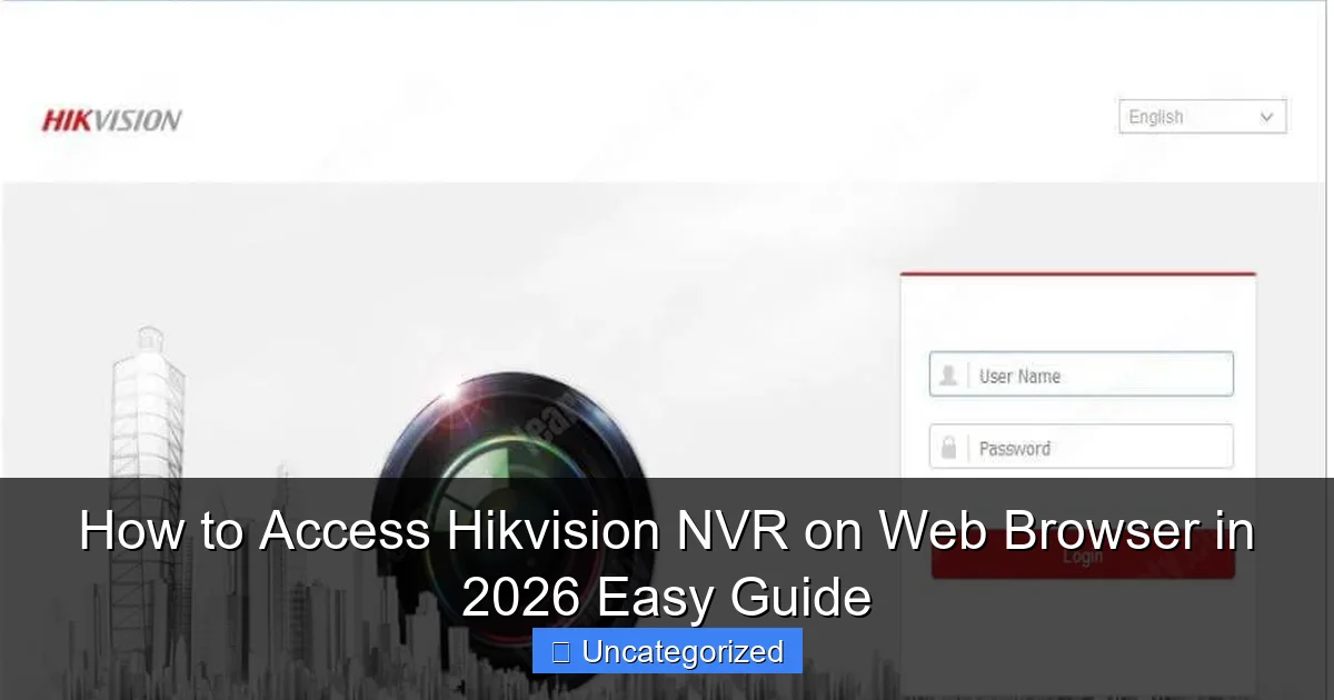 How to Access Hikvision NVR on Web Browser in 2026 Easy Guide