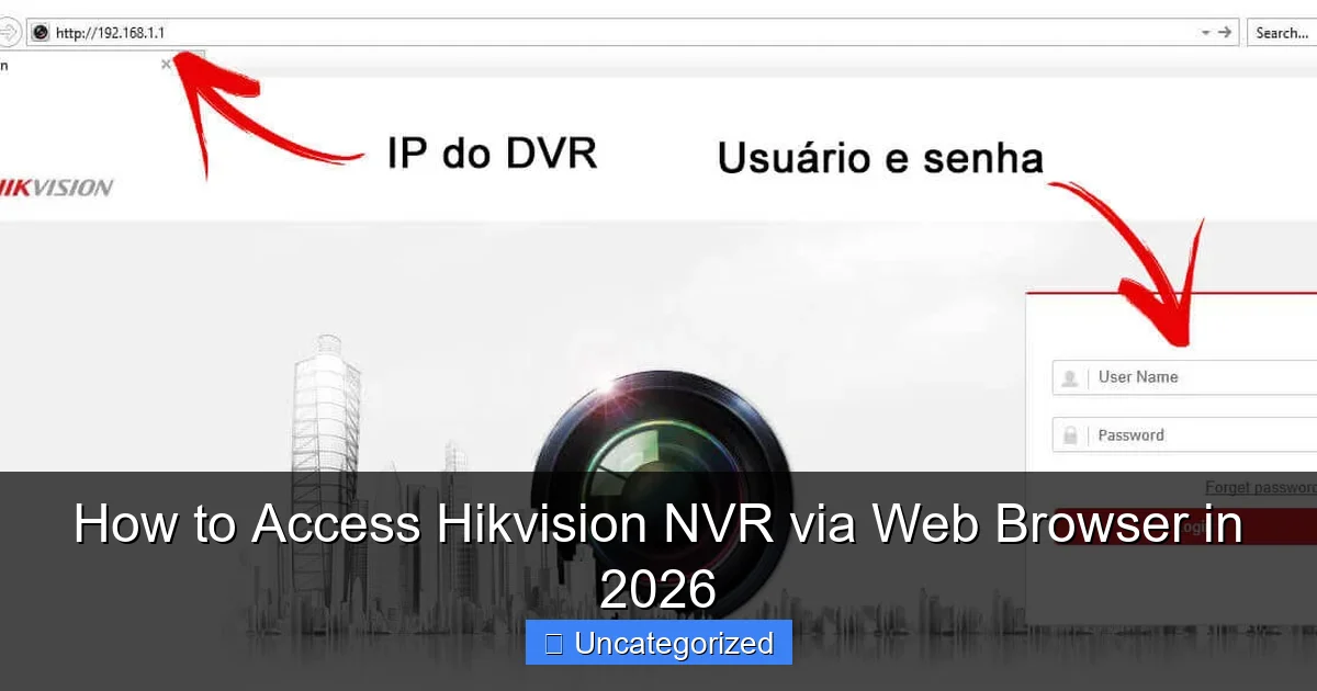 How to Access Hikvision NVR via Web Browser in 2026