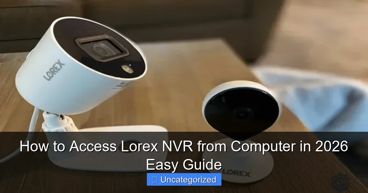 How to Access Lorex NVR from Computer in 2026 Easy Guide