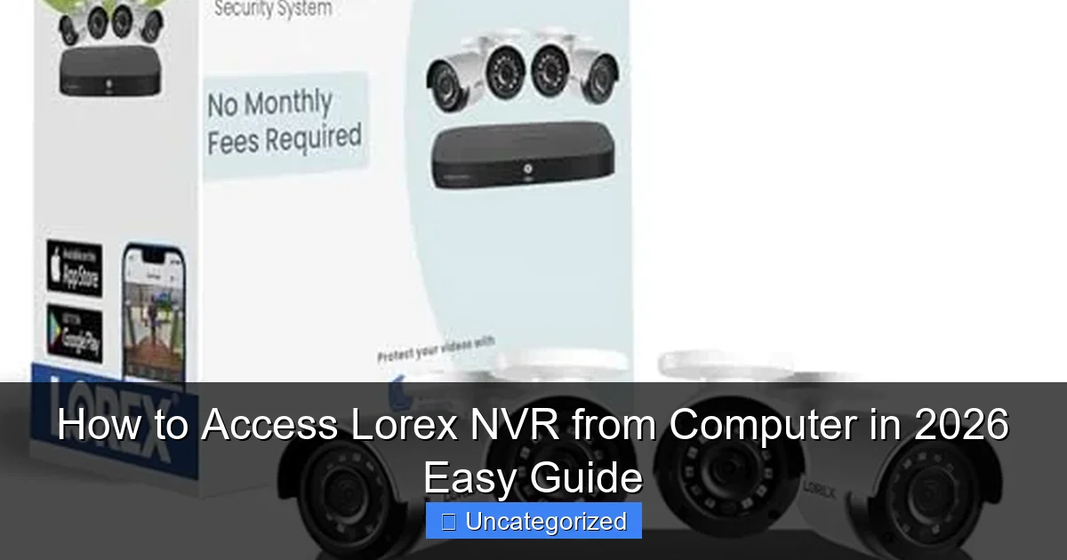 How to Access Lorex NVR from Computer in 2026 Easy Guide