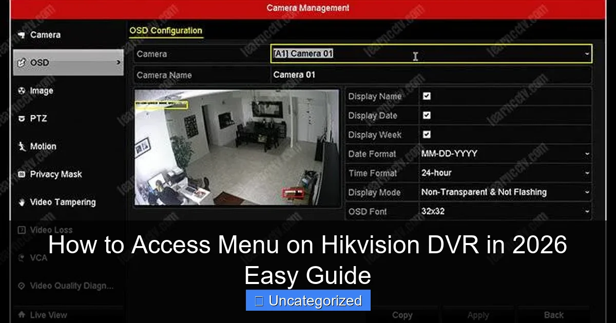 How to Access Menu on Hikvision DVR in 2026 Easy Guide